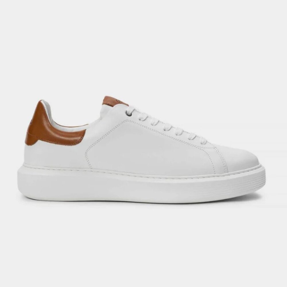 Good Man Brand - Legend London Sneakers in White / Dark Vachetta - Size 14